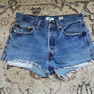 Re/Done Denim Shorts Sz 27